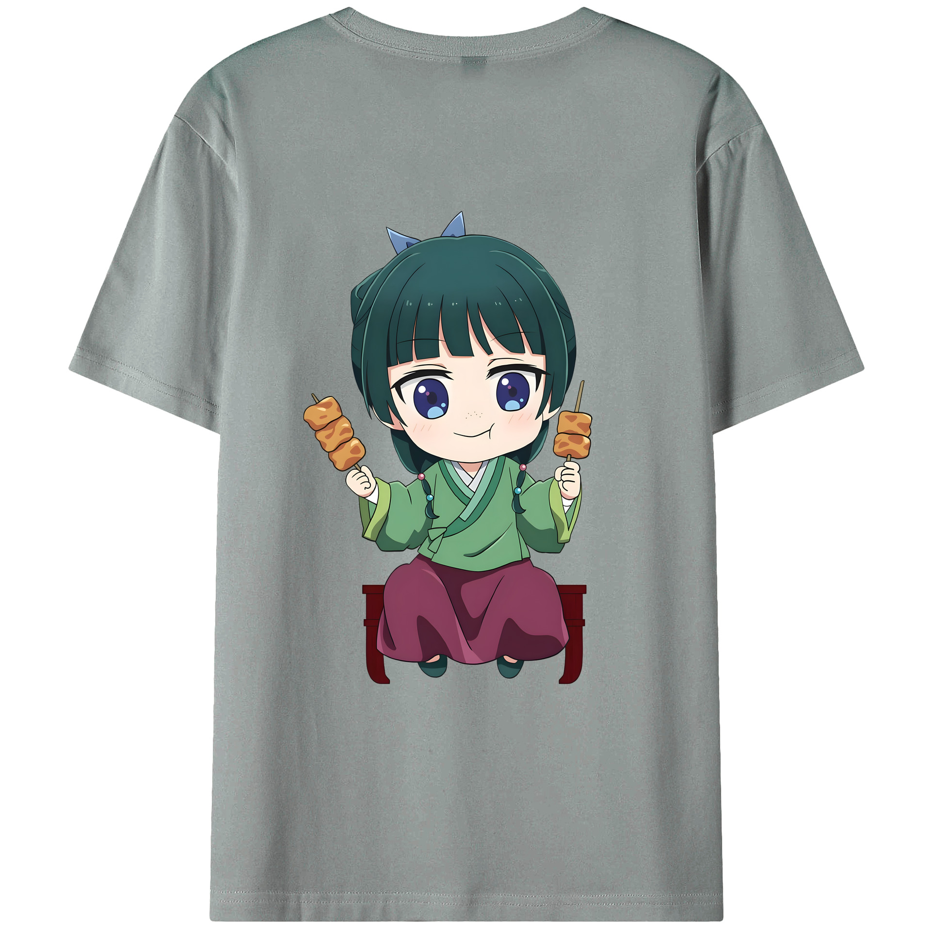 （画像用） 薬屋のひとりごと The Apothecary Diaries 綿100％ メンズ半袖Tシャツ（バックプリント） 通気性